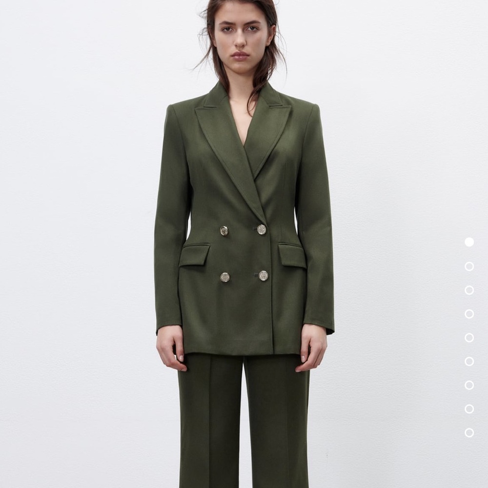 Zara wide leg menswear style pants.